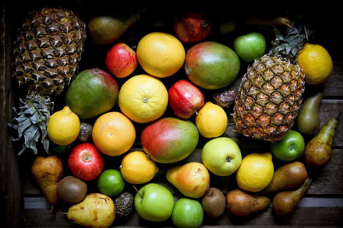 Auswahl an verschiedenen Früchten