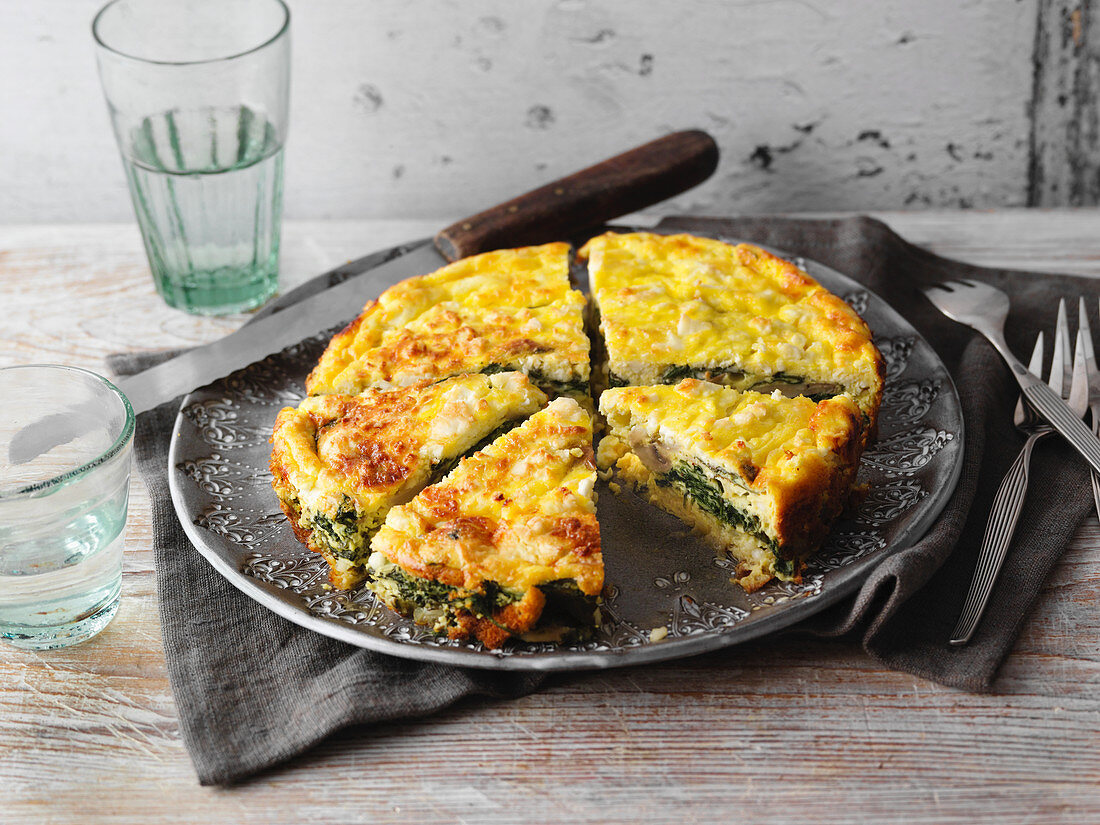 Spinach quiche (low carb)