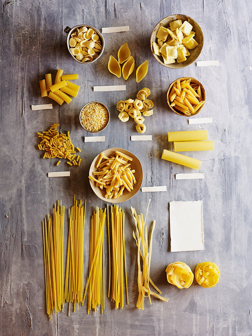 Varieties of pasta