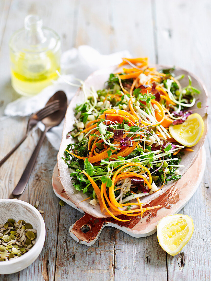 Sprouts Apple and Seed Slaw with Macadamia Dressing