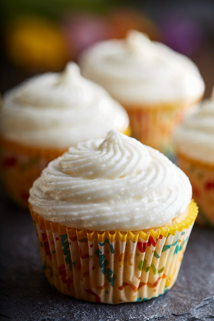 Cupcakes with Whipped Ricotta Frosting