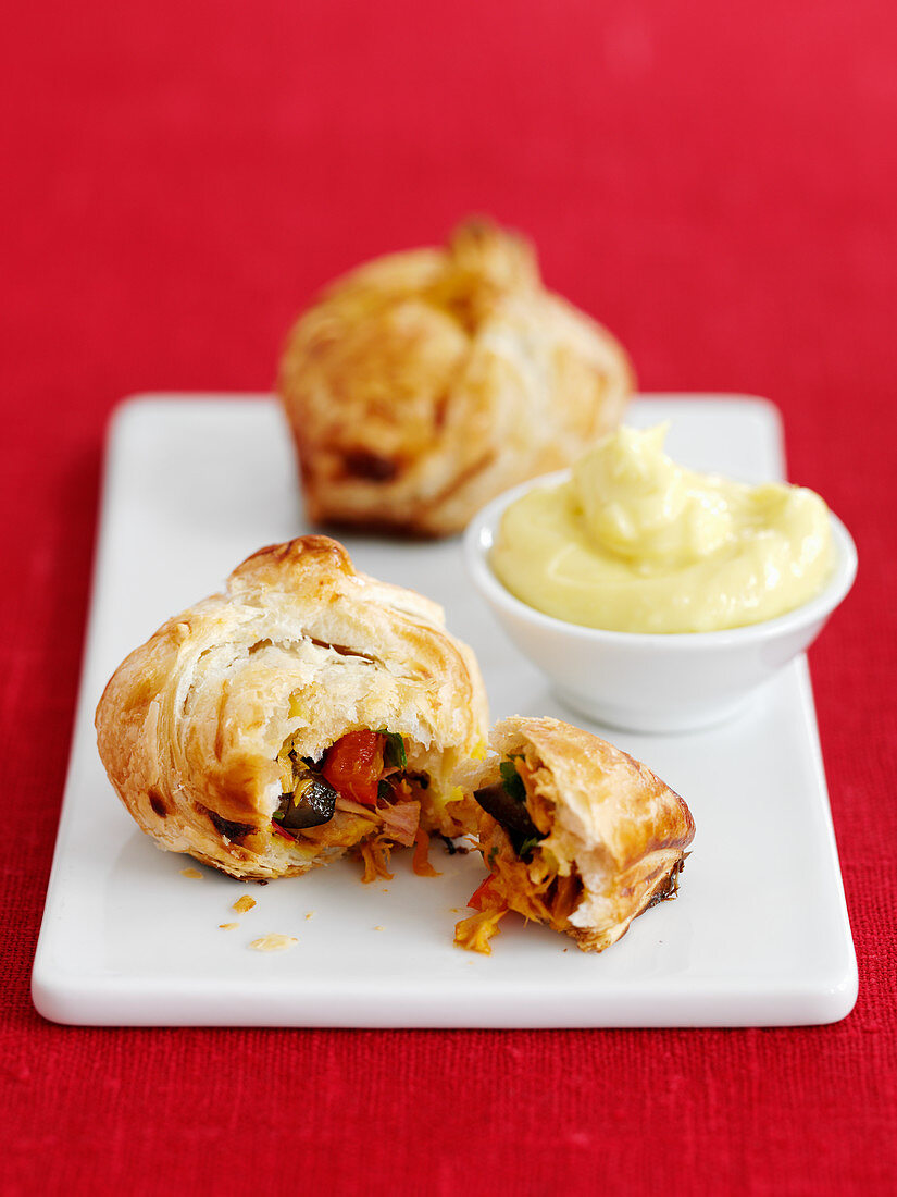 Tuna and Tomato Empanadillas with Aioli