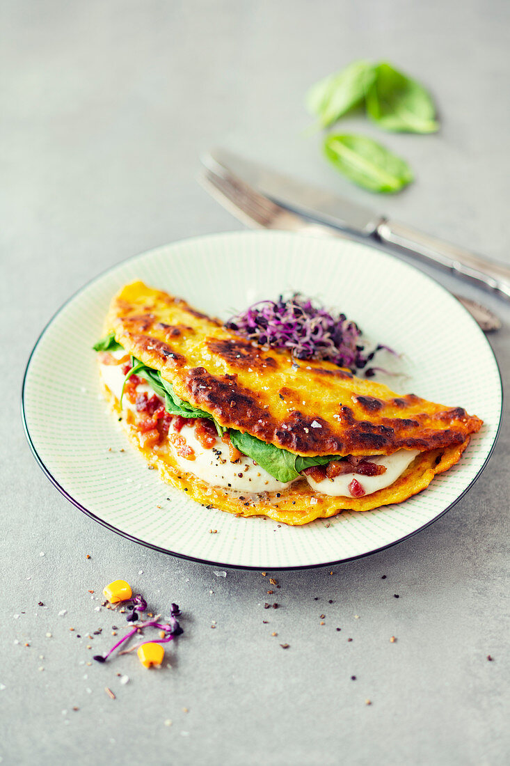 Cachapas, Maispfannkuchen mit Käse (Venezuela)