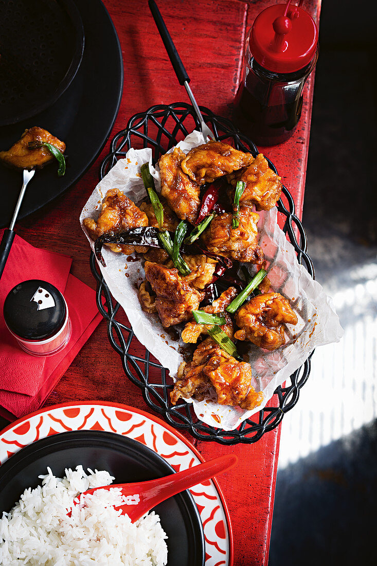 General Tso’s chicken (American-Chinese crossover classic)