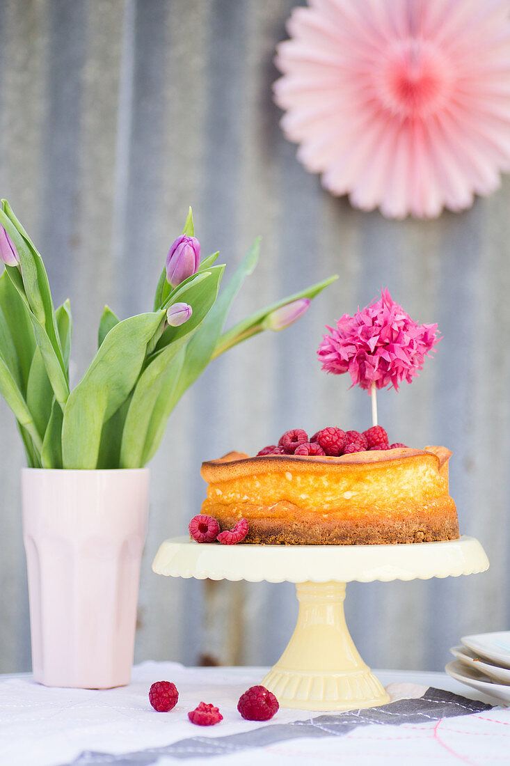 Klassischer Käsekuchen mit Boden