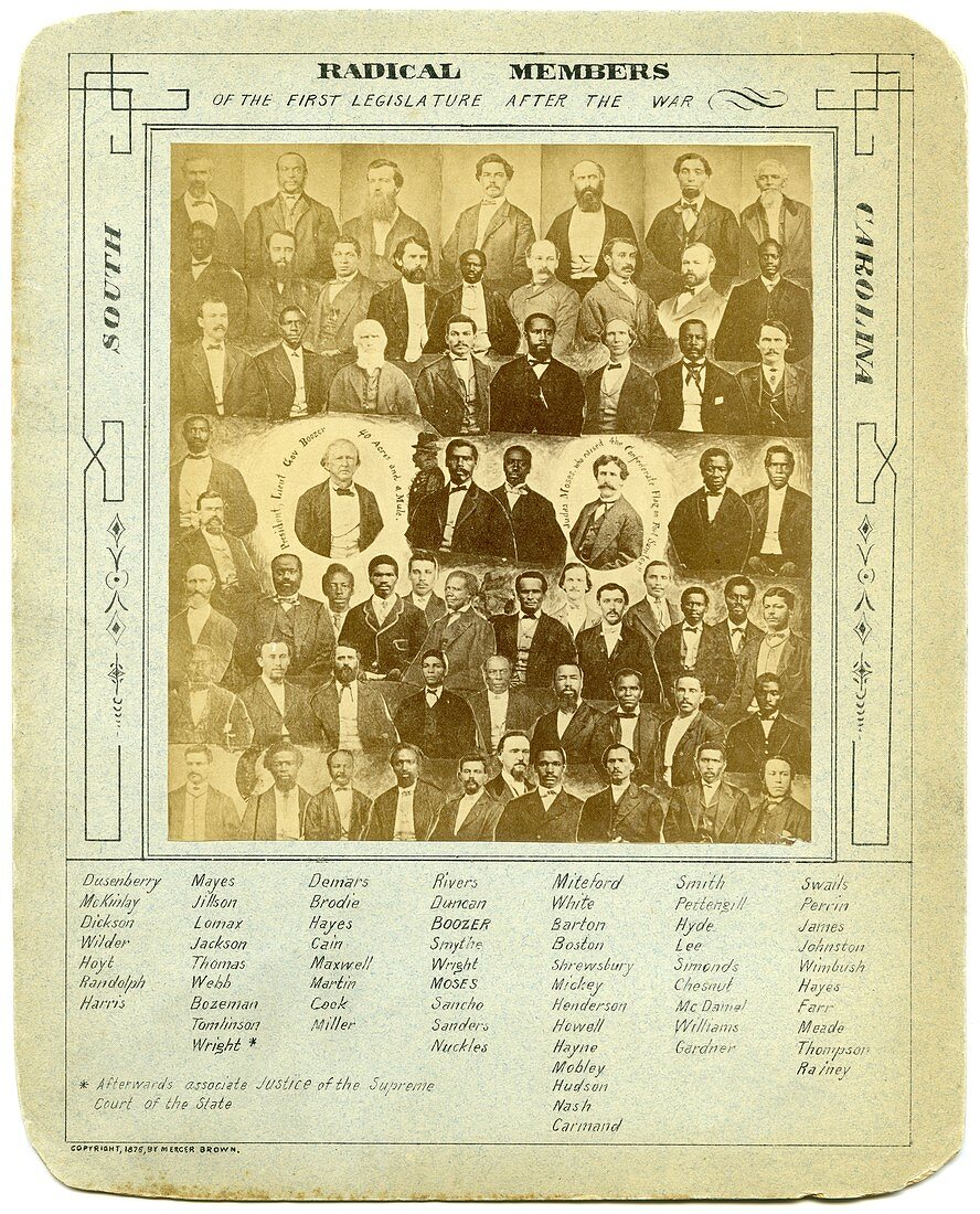 Radical members of South Carolina legislature, 1876