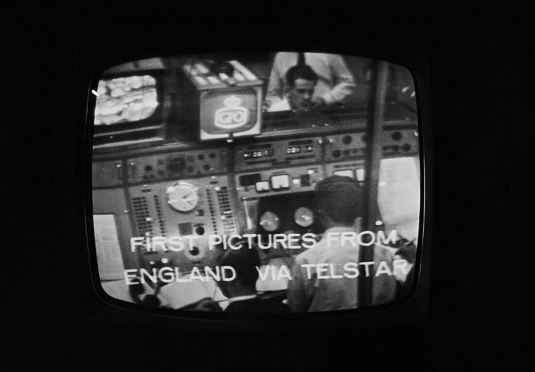 Telstar television satellite test picture, 1962