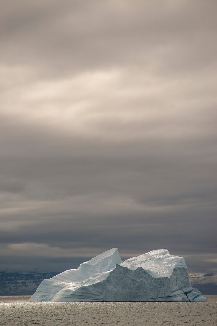 Very large icebergs in Scoresby Sund, Greenland