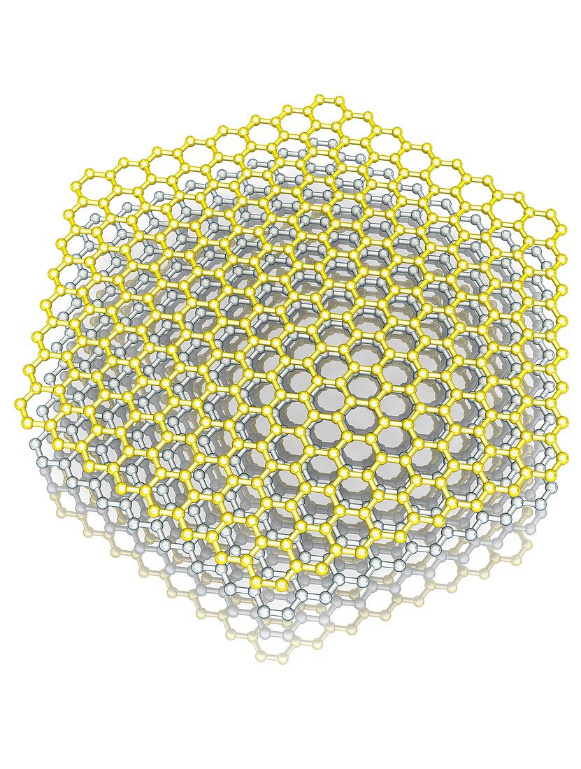 Two-dimensional graphene superconductor, illustration