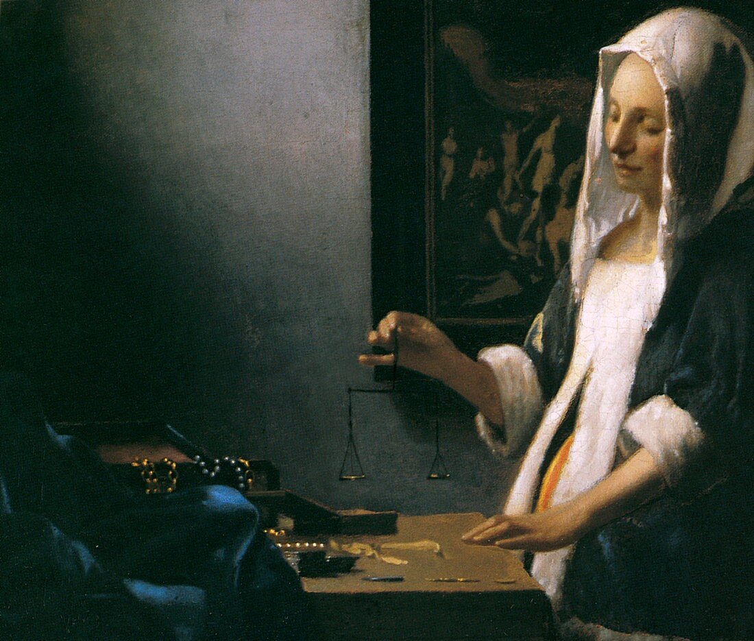 Vermeer's Woman with Balance