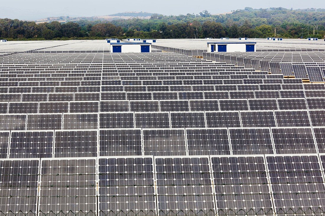 Solar energy farm, Spain