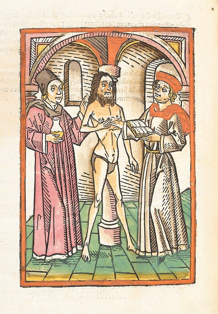 Medical consultation, 15th century