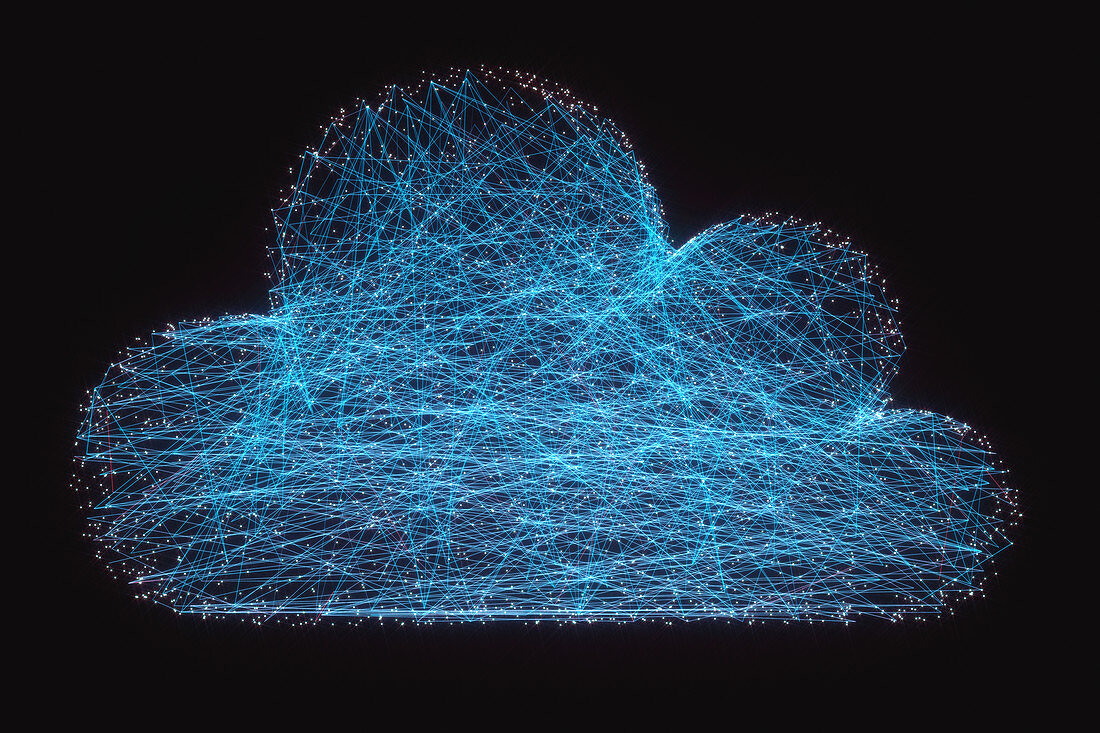 Cloud computing, illustration