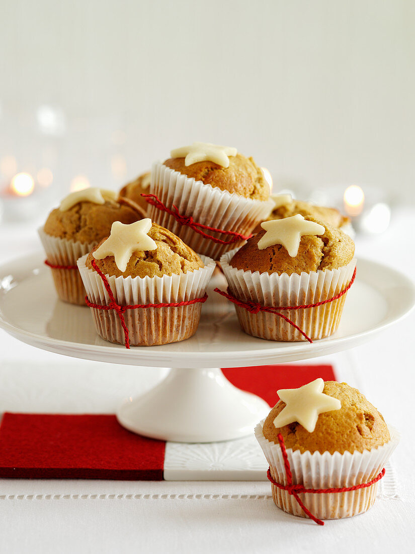 Muffins mit Sternen (weihnachtlich)