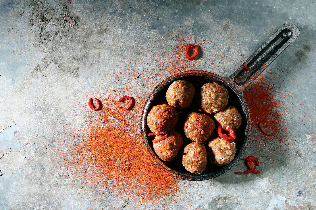 Chorizo meatballs