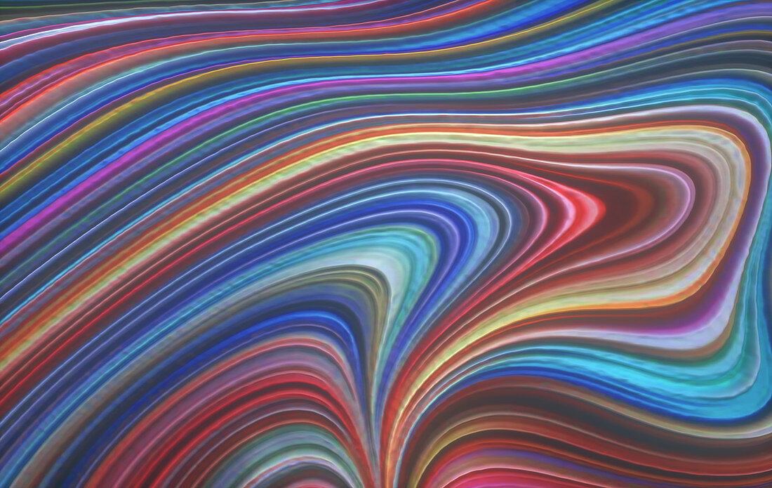 Abstract multicoloured lines, illustration