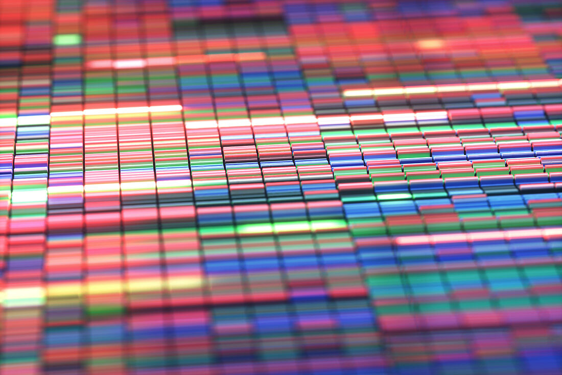 DNA sequence, conceptual illustration