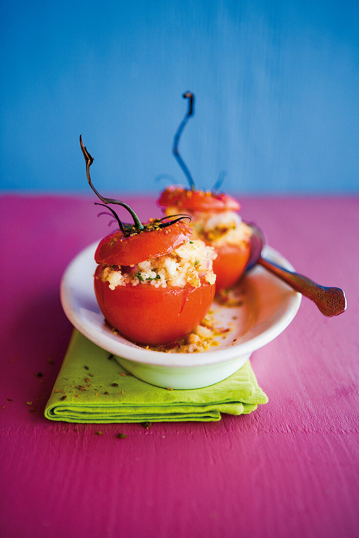 Gefüllte Couscous-Tomaten mit Ziegenkäse