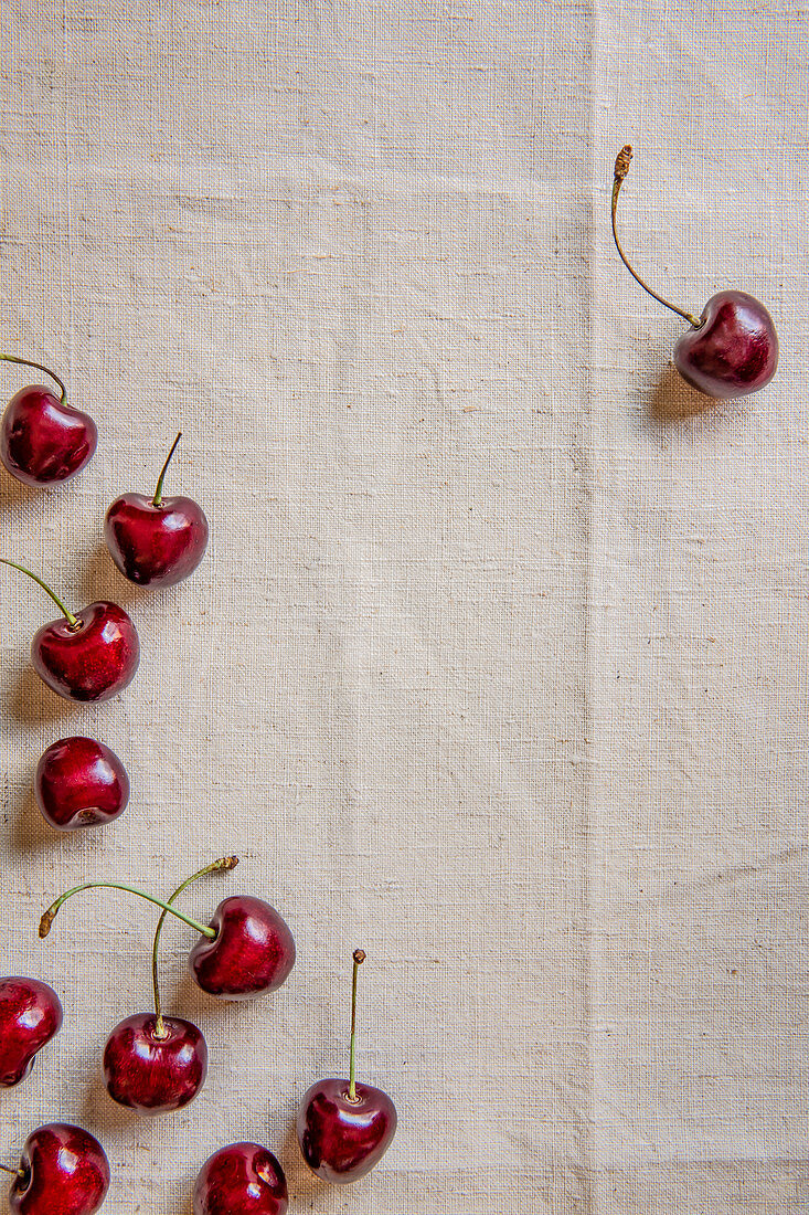 Cherries view from above