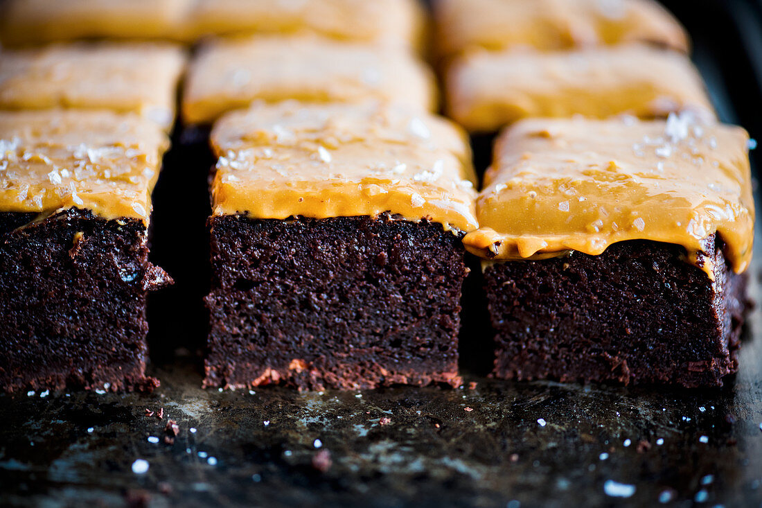 Schokoladenkuchen mit Dulce de Leche