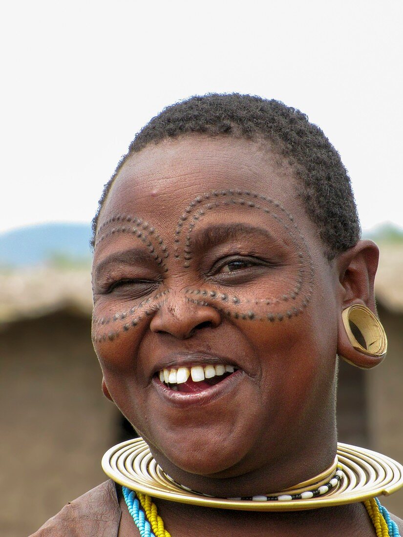 Portrait of young Datoga woman