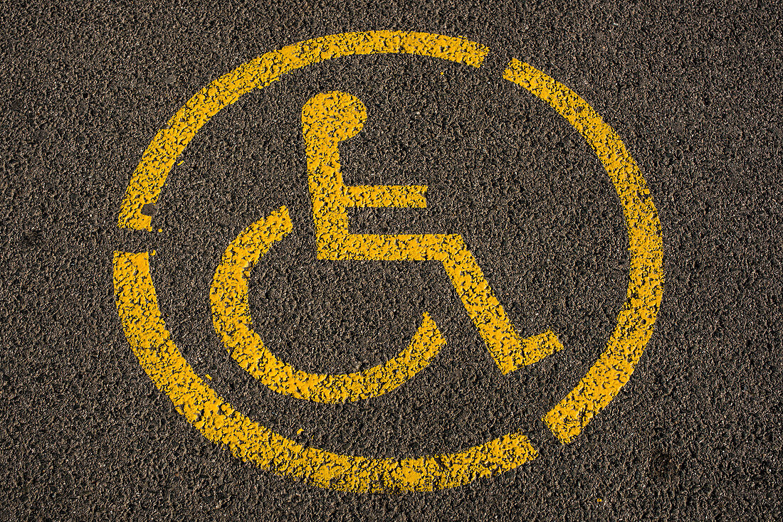Disabled parking marking