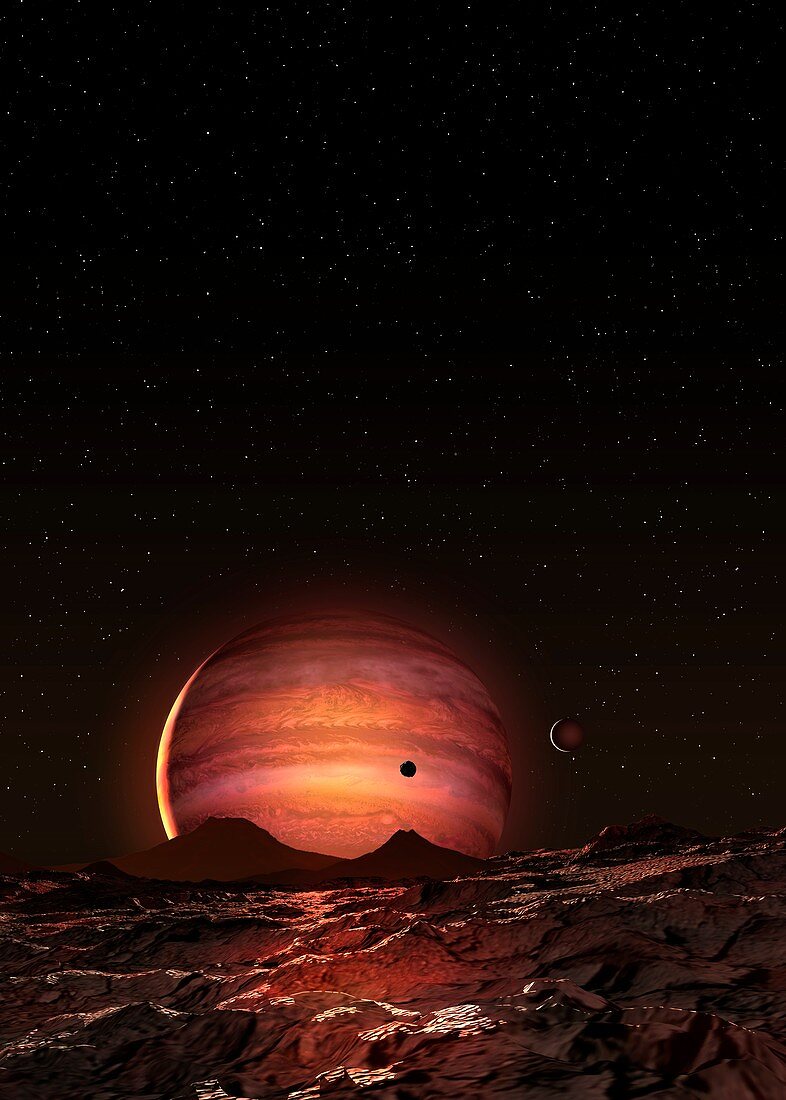 Exoplanet Pi Mensae b, illustration