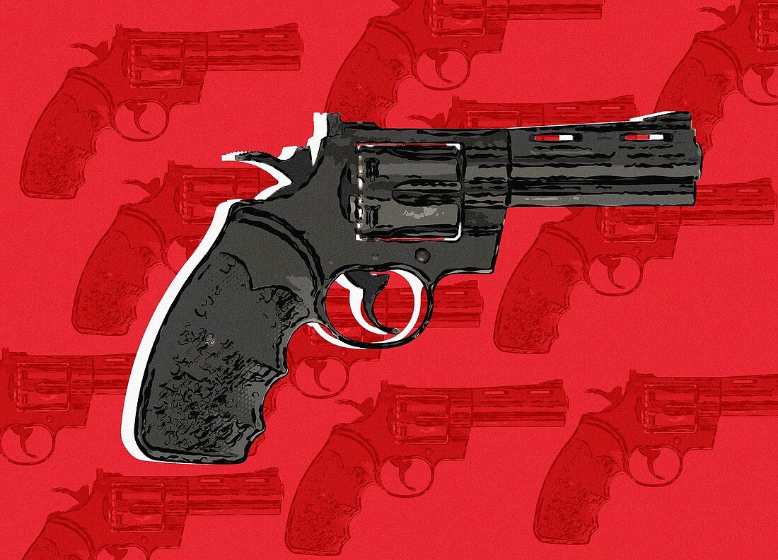 Handgun, illustration