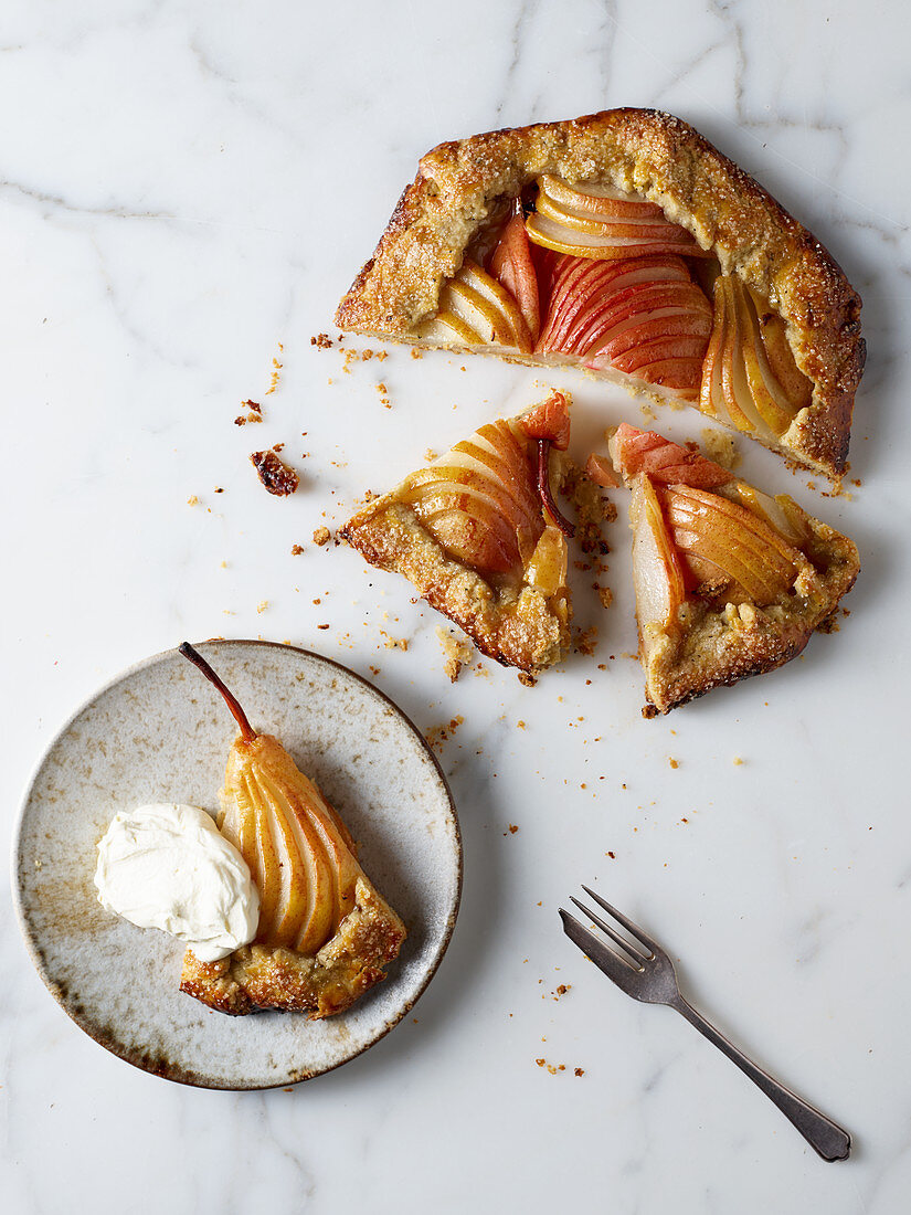 Galette with pears