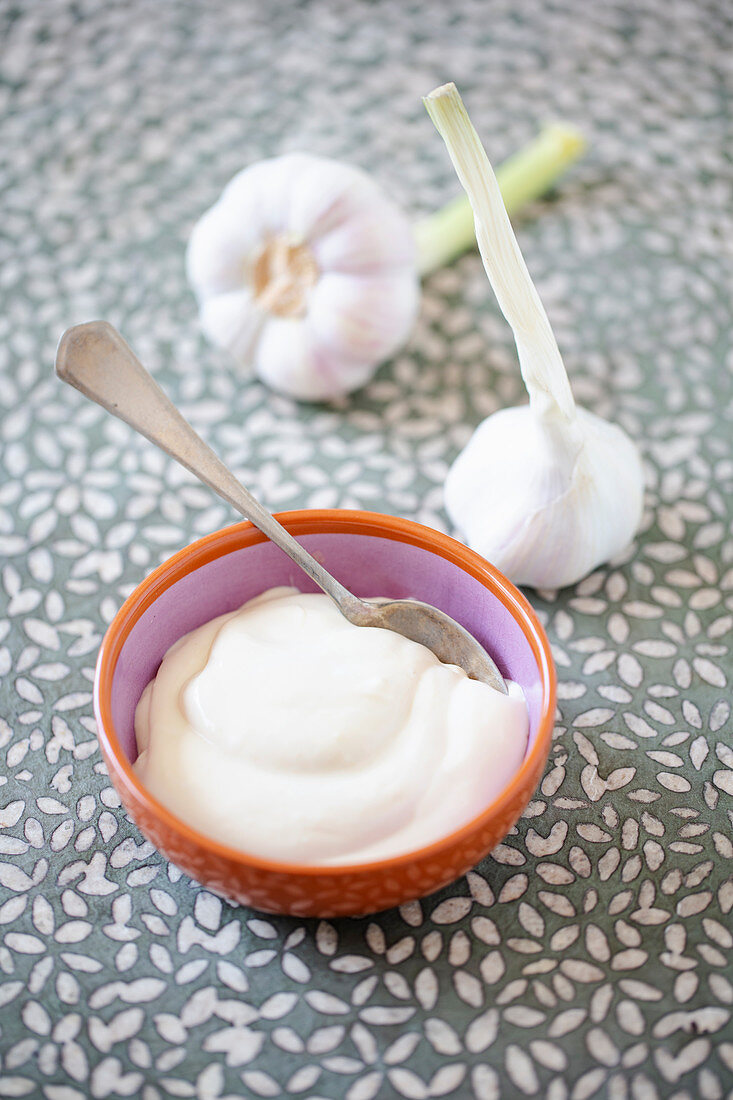 Aioli sauce (garlic mayonnaise, Spain)