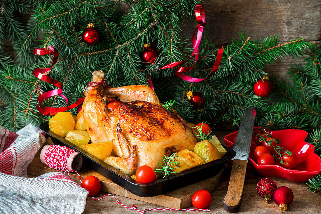 Roast chicken for Christmas