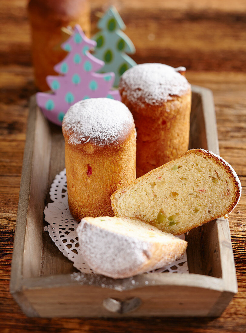 Mini Panettone baked in jars