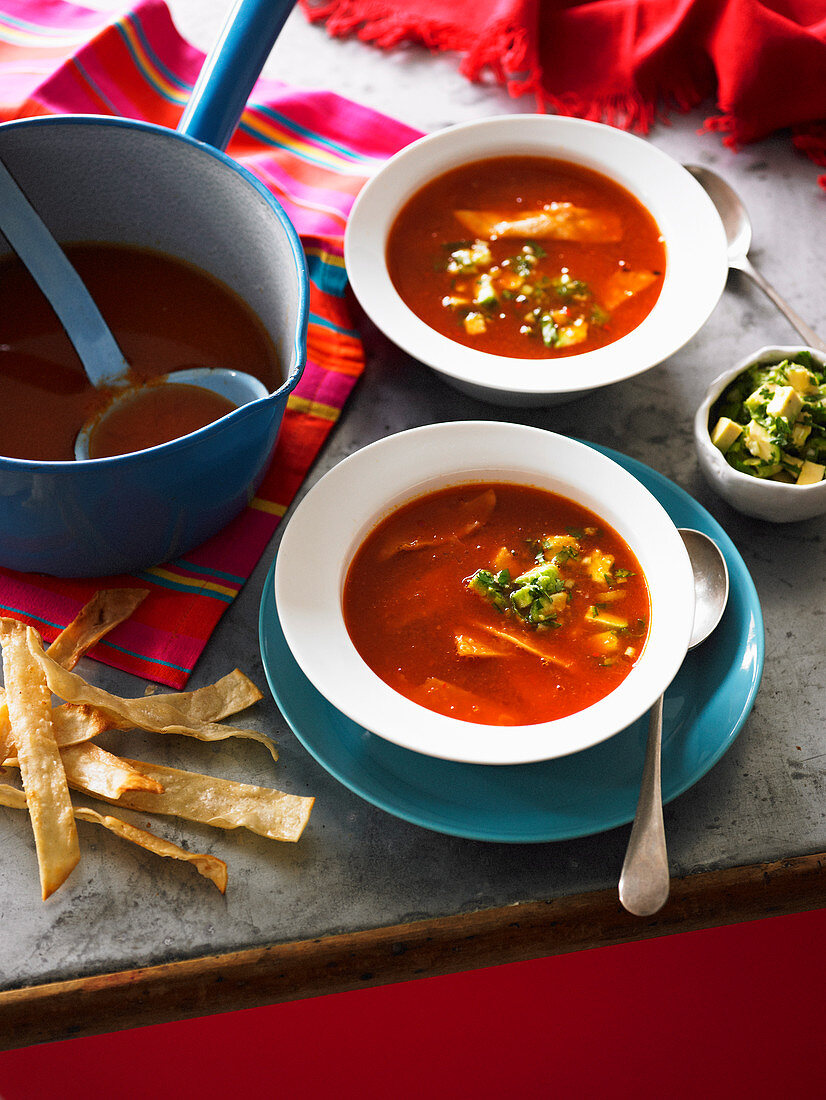 Mexican Tortilla and Lime Soup