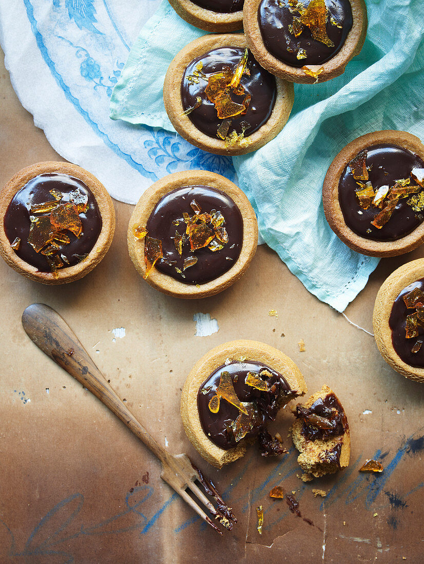 Fruit Mince, Ginger and Chocolate Tarts
