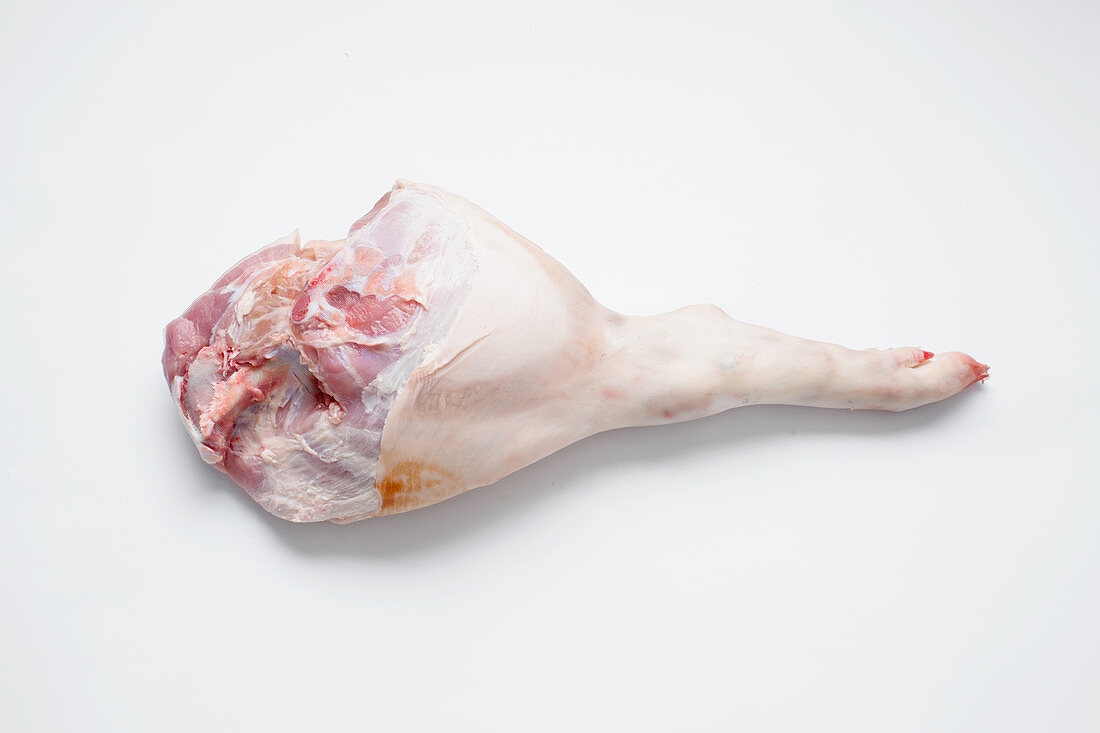 Suckling pig leg with bone