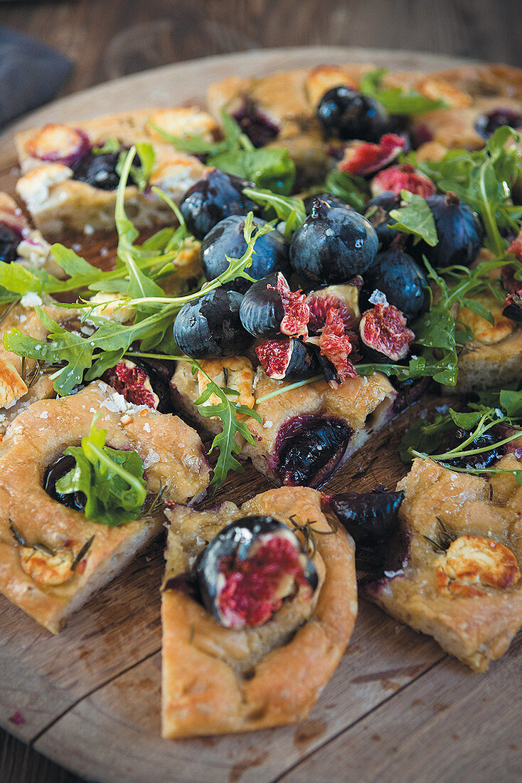 Focaccia with fresh figs