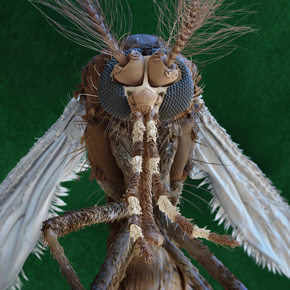 Aedes aegypti A 85x - Stegomyia aegypti, Tiegermücke 85-1