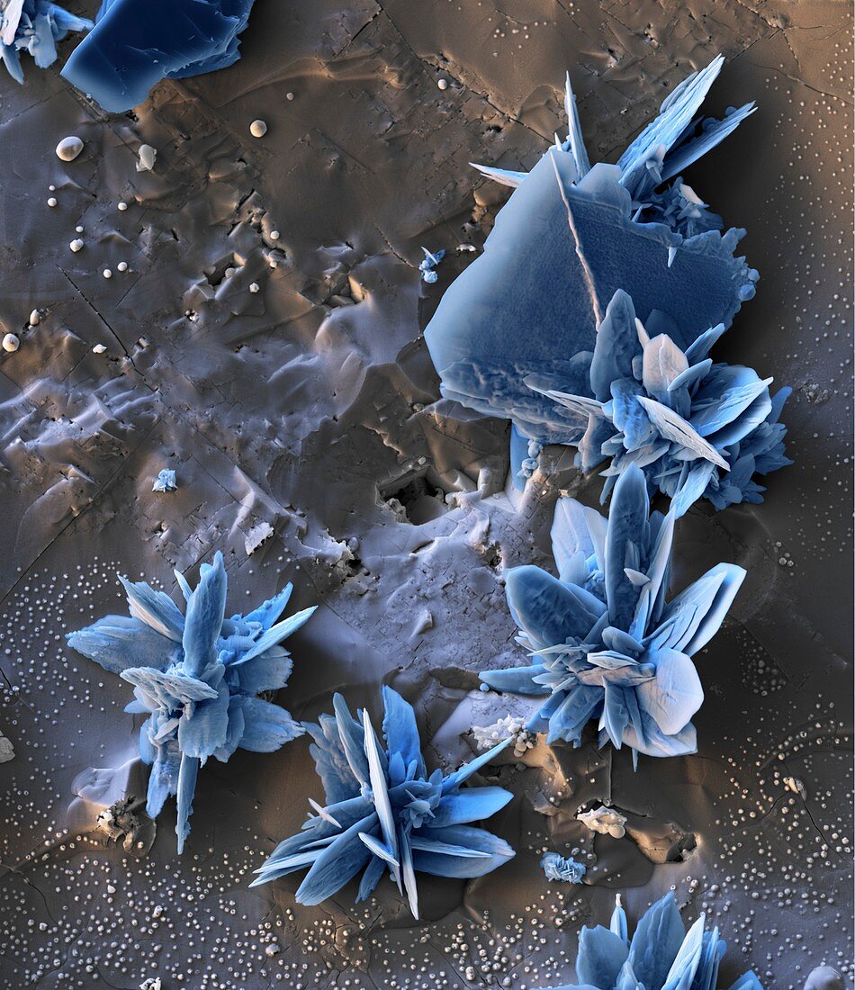 Baryt-Mikrokristalle, 5000:1