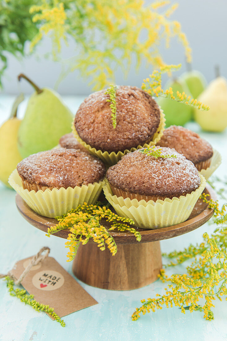 Birnenmuffins mit Ingwer