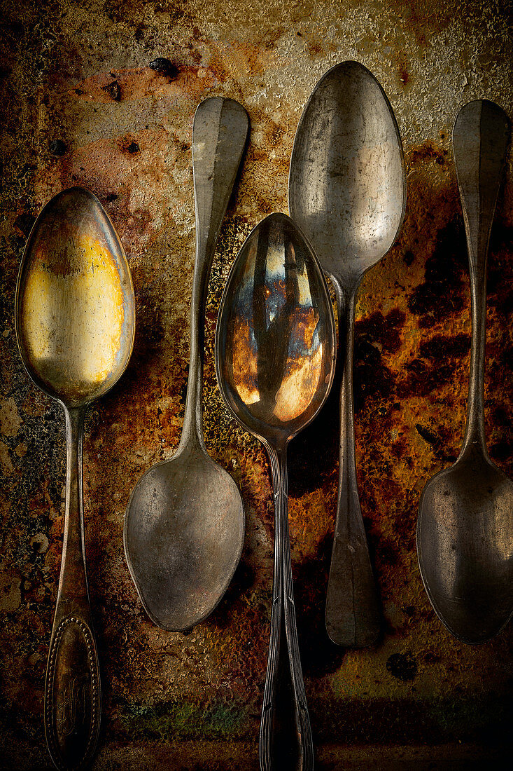 Food art: vintage spoons (inspired by Rubens)