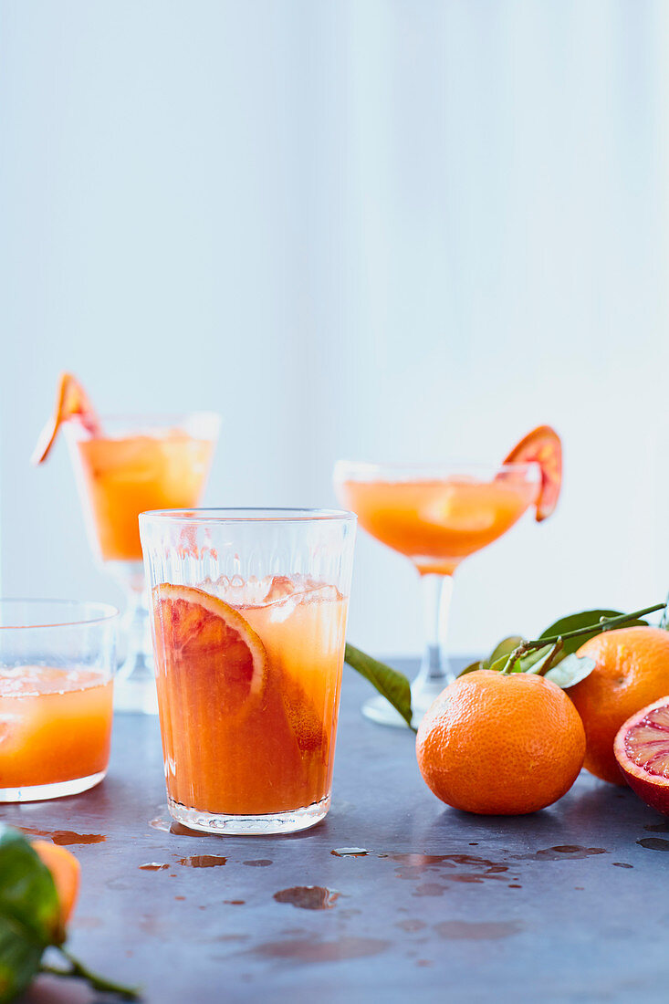 Clementine Cocktail on Zinc