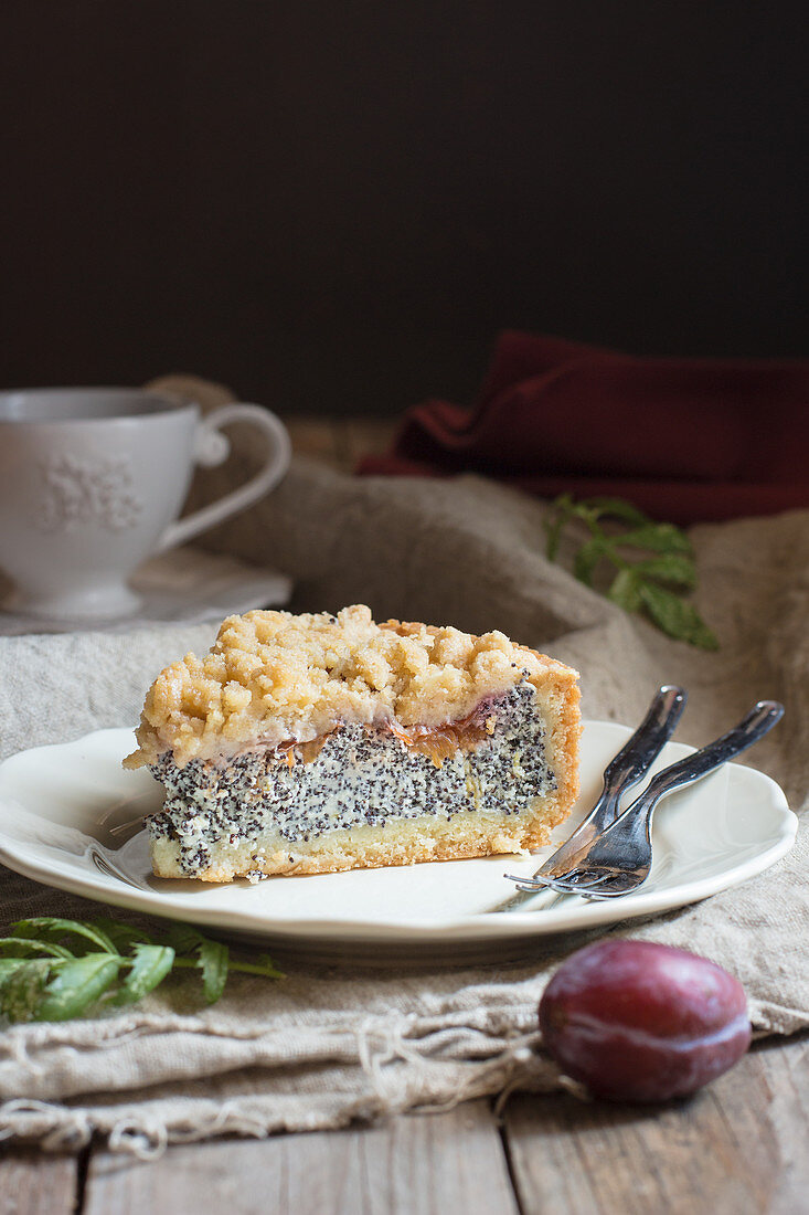 Crumble Cake with poppy seed