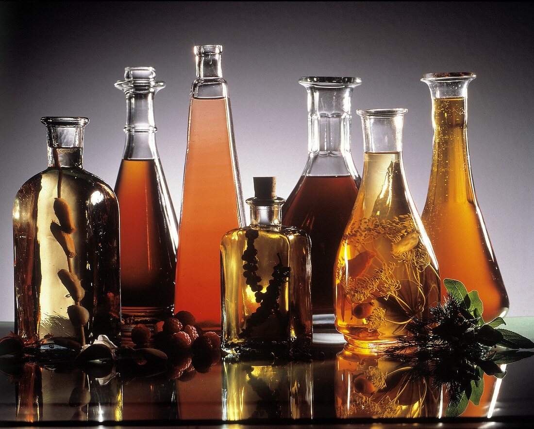 Assorted Vinegars and Oils