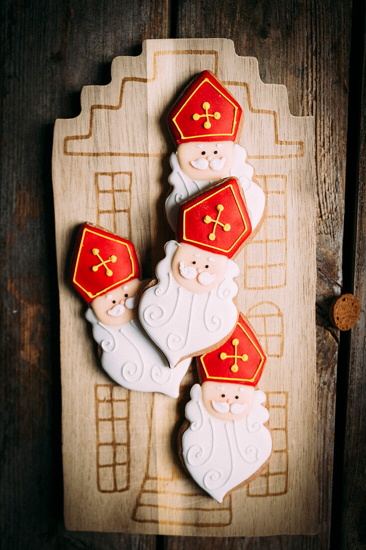 Sinterklaas, 5 december, a Dutch tradition, royal icing cookies