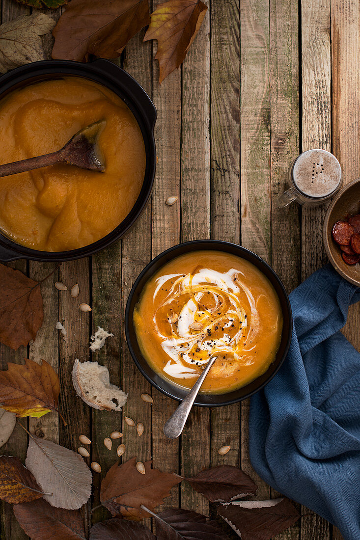 Autumnal pumkin soup