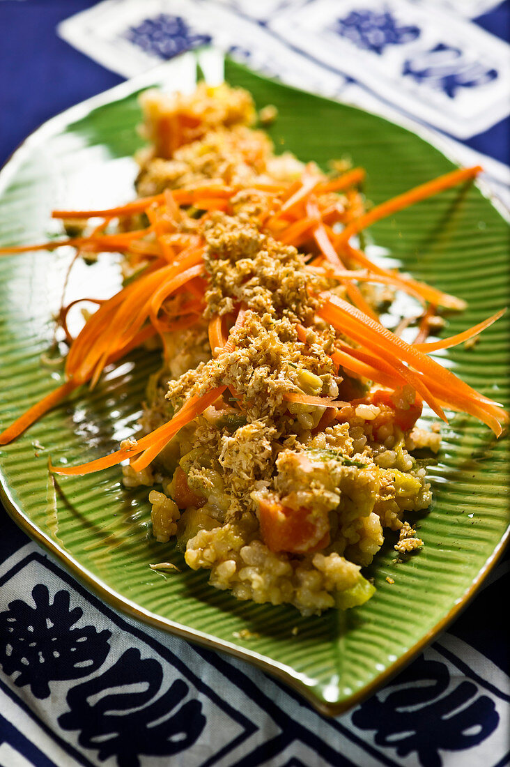 Risotto with sweet potatoes