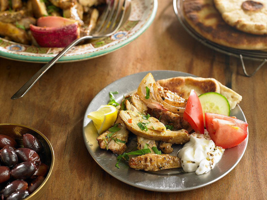 Oven-Roasted Chicken Shawarma