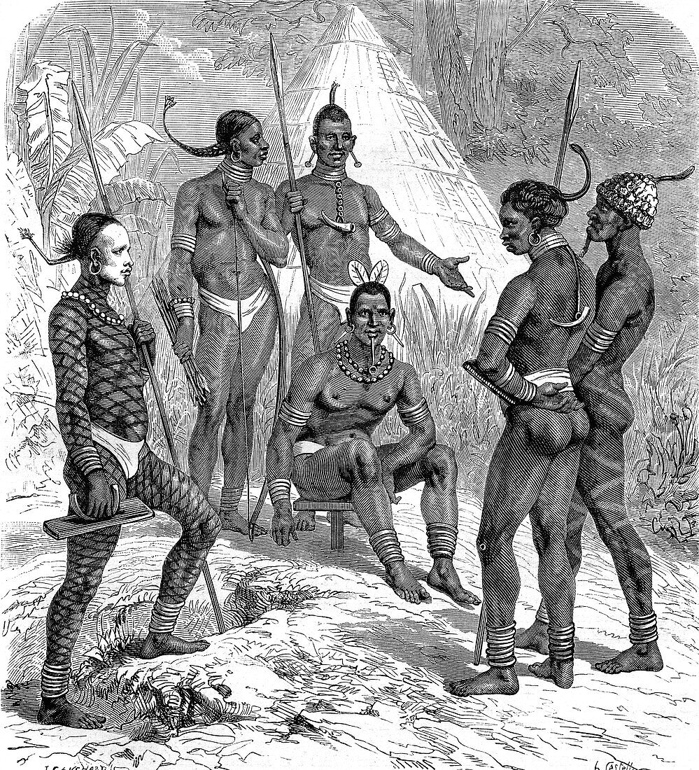 Gani warriors near Lake Victoria, 19th century