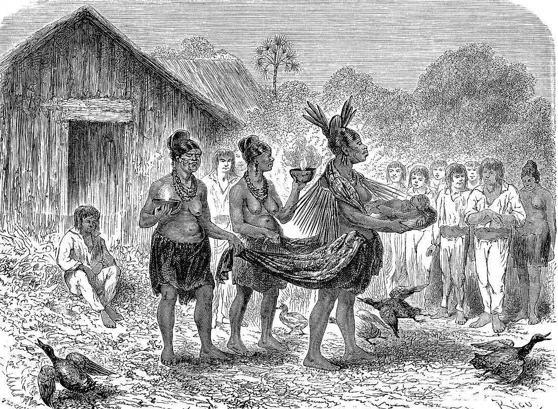 Christmas queen tradition in South America, 1860s