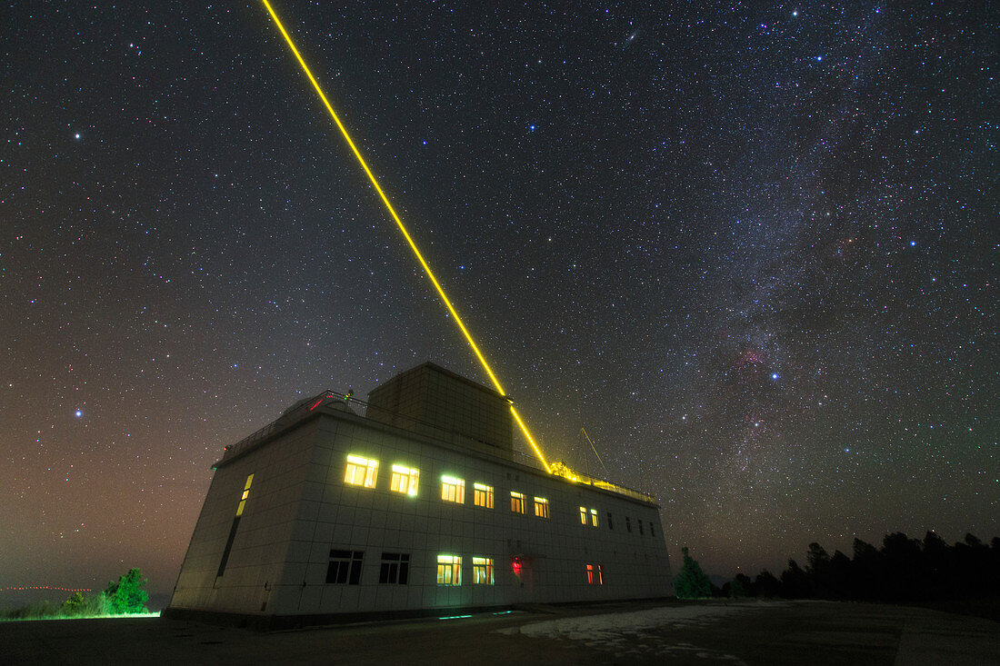 Artificial laser star over Yunnan Astronomical Observatory